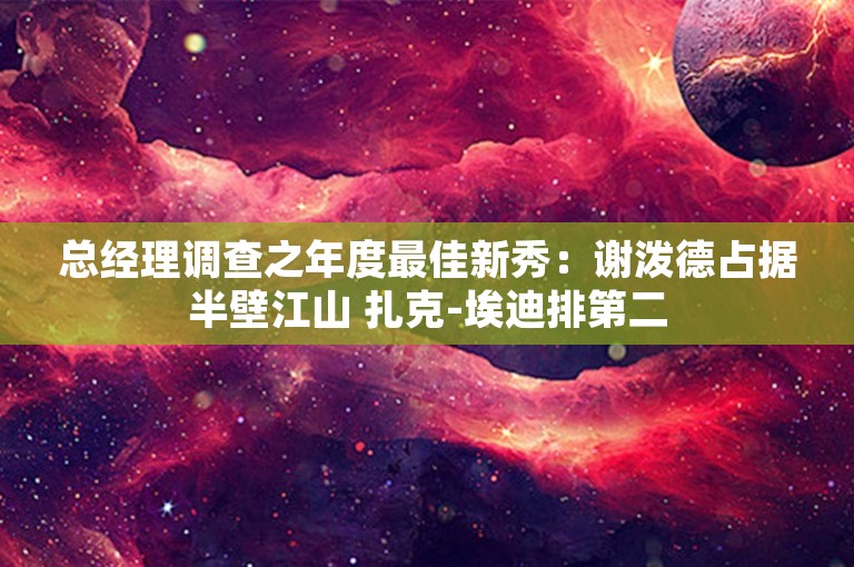 总经理调查之年度最佳新秀：谢泼德占据半壁江山 扎克-埃迪排第二