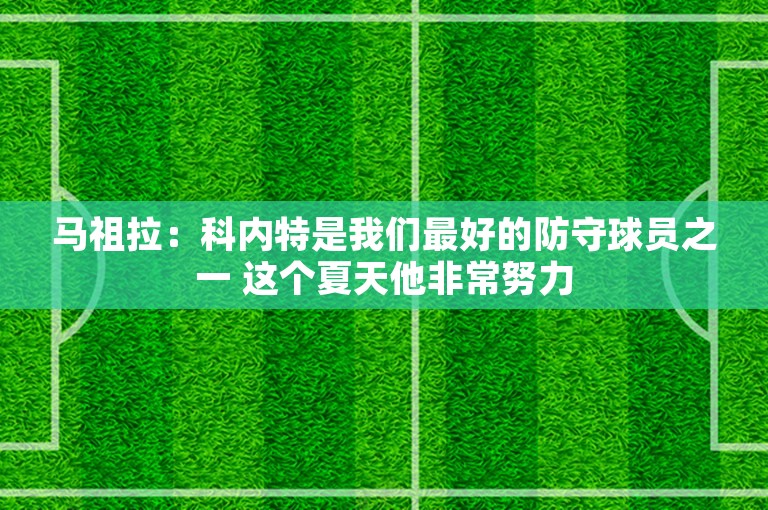 马祖拉：科内特是我们最好的防守球员之一 这个夏天他非常努力