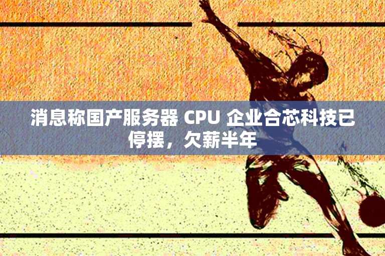 消息称国产服务器 CPU 企业合芯科技已停摆，欠薪半年