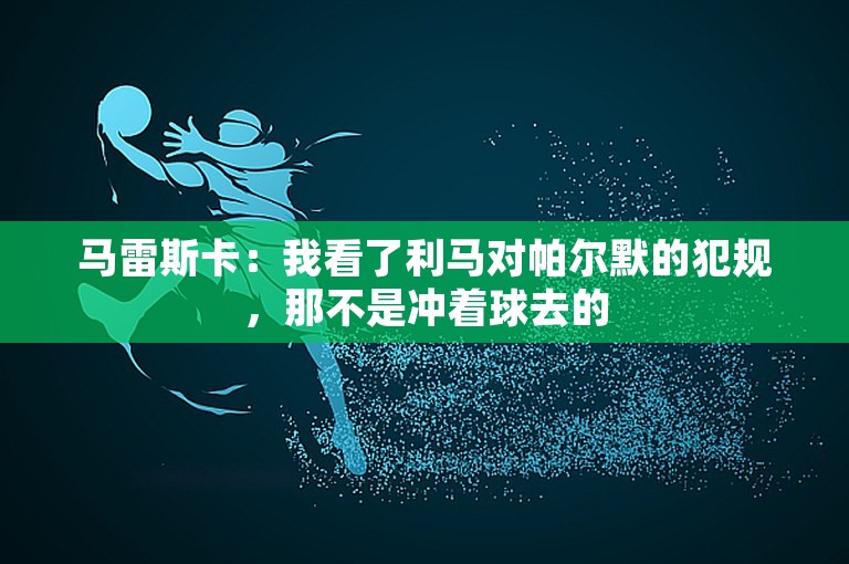 马雷斯卡：我看了利马对帕尔默的犯规，那不是冲着球去的