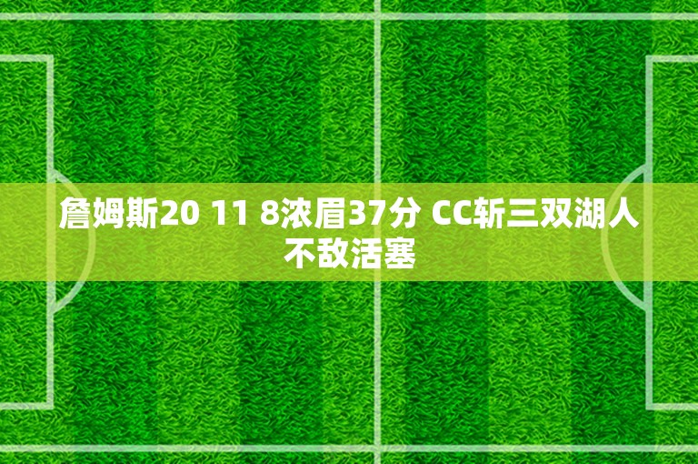 詹姆斯20 11 8浓眉37分 CC斩三双湖人不敌活塞