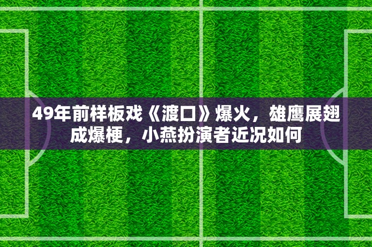 49年前样板戏《渡口》爆火，雄鹰展翅成爆梗，小燕扮演者近况如何