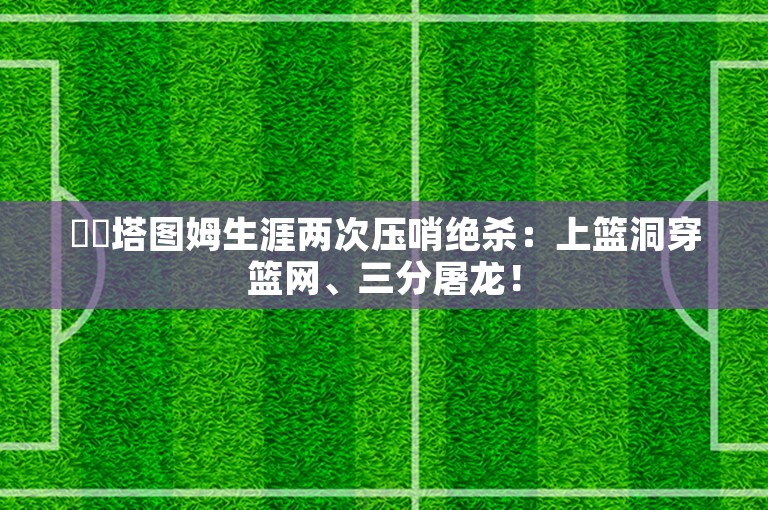 ☘️塔图姆生涯两次压哨绝杀：上篮洞穿篮网、三分屠龙！