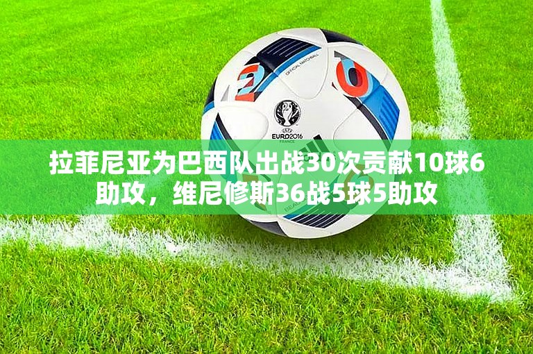 拉菲尼亚为巴西队出战30次贡献10球6助攻，维尼修斯36战5球5助攻