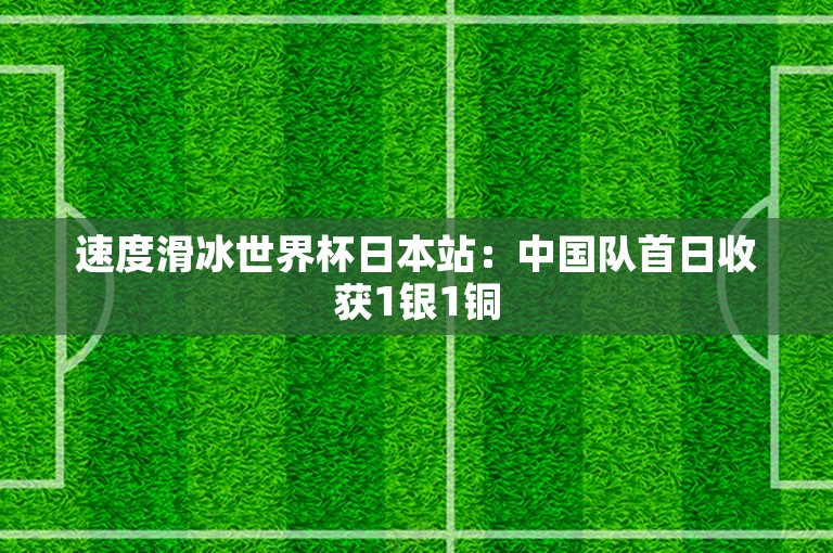 速度滑冰世界杯日本站：中国队首日收获1银1铜