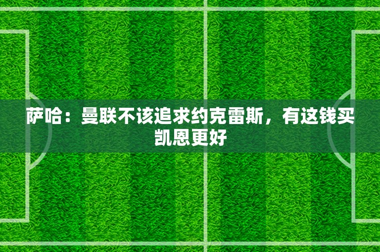 萨哈：曼联不该追求约克雷斯，有这钱买凯恩更好