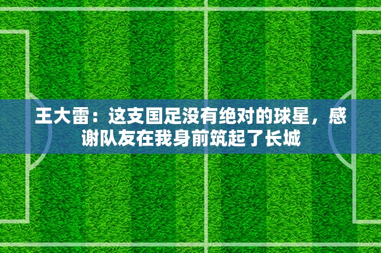 王大雷：这支国足没有绝对的球星，感谢队友在我身前筑起了长城