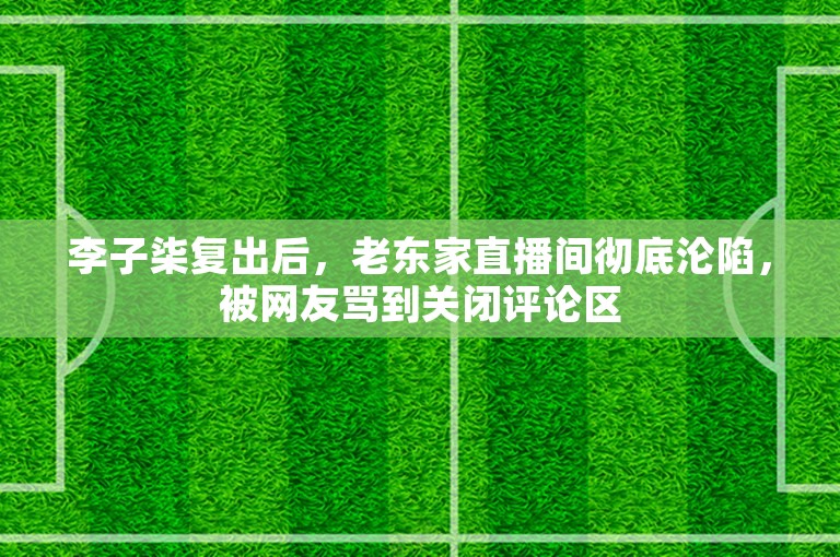 李子柒复出后，老东家直播间彻底沦陷，被网友骂到关闭评论区